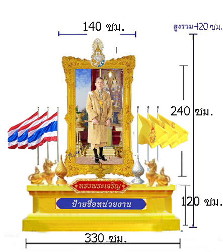 S 44 ชุดซุ้มเฉลิมพระเกียรติไฟเบอร์กลาส รัชกาลที่ 10 ขนาดกลาง  แอ้ดสอบถาม id 0891857667 1