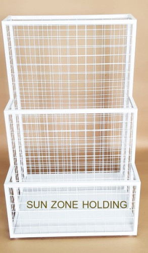 3 ช่องตะแกรงใส่สินค้าเอนกประสงค์ รุ่นวาไรตี้ สำหรับวางหลอดไฟ,แผ่นฟิวเจอร์บอร์ด 1