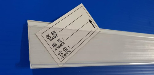 ป้ายราคาพลาสติกสำหรับใส่ราคา ด้านหลังเป็นแถบกาว ขนาด 4 x 100 cm. รหัสสินค้า:000628 3