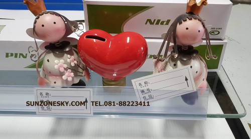 ป้ายพลาสติกใส่ราคา สำหรับชั้นวางกระจกรุ่น L  รหัสสินค้า:000698