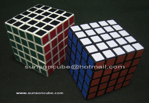รูบิค 5x5x5  QJ ( Sticker ) White 5