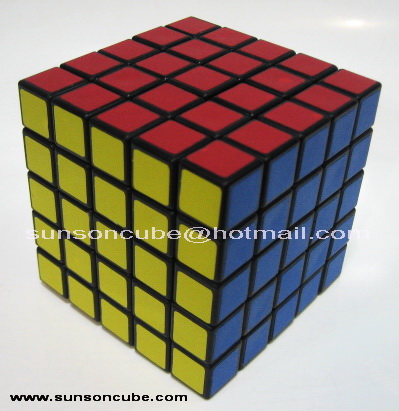 รูบิค 5x5x5 QJ ( Sticker ) Black 4