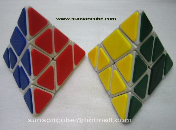Bandaged Pyraminx - CT  ( White )