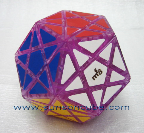 Starminx - II ( Turn face ) Mf8 - Transparent purple