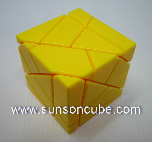 Ghost Cube - Yellow  / Silver sticker