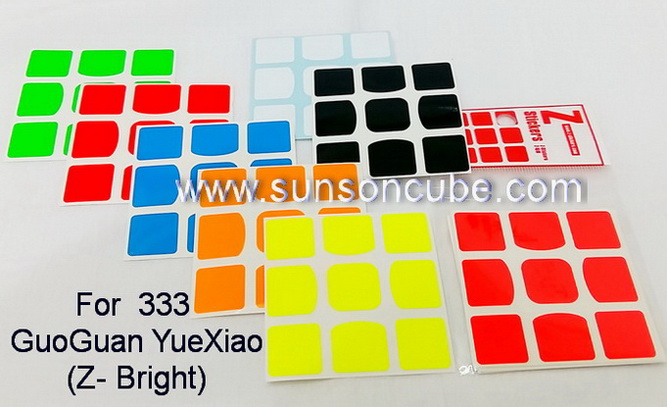 Sticker for 3x3x3 GuoGuan YueXiao  ( Z Bright )