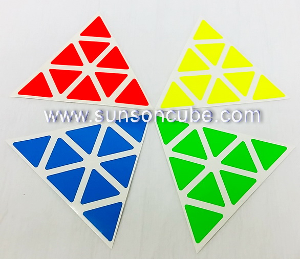 Sticker for Pyraminx   ( Z - Bright )