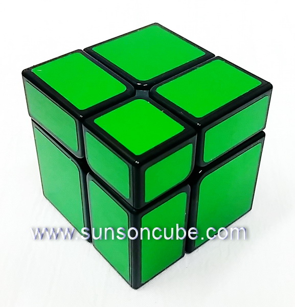 Mirrow Block 2x2x2 / Black- Green Silk