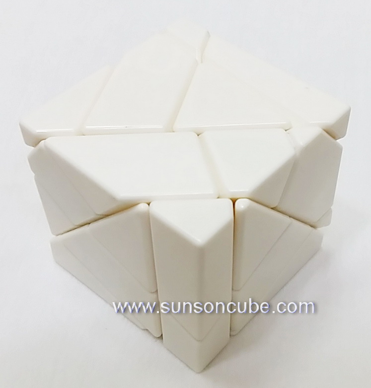 Ghost Cube -  White / Black sticker