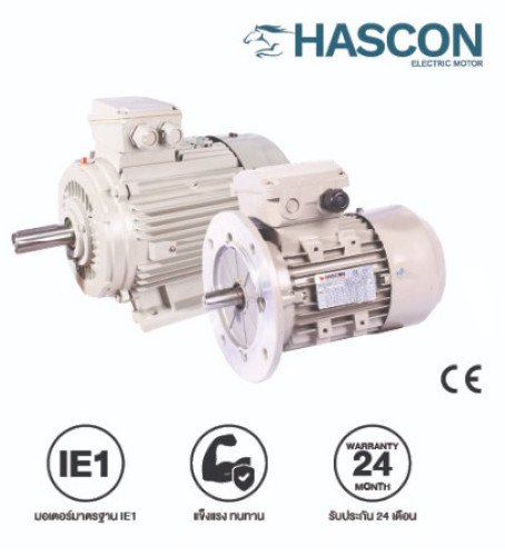 มอเตอร์ ฮาสคอน HASCON(IE1) รุ่น HC-801-2 0.75Kw 2P-3000rpm