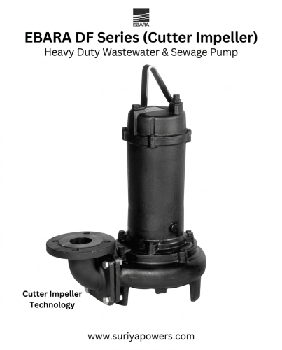 EBARA รุ่น 80DF52.2 Submersible Sewage Pumps (With Cutter)
