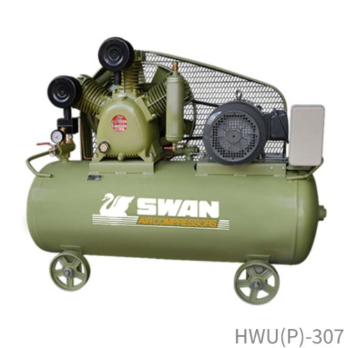 SWAN รุ่น HVU(P)-307 (237L) 7.5HP ปั๊มลมสวอน Two-Stage Air Compressors