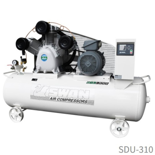 ปั๊มลม สวอน SWAN OIL-LESS รุ่น SDU-310 10HP ถัง 300 ลิตร ปั๊มลมไม่ใช้น้ำมัน