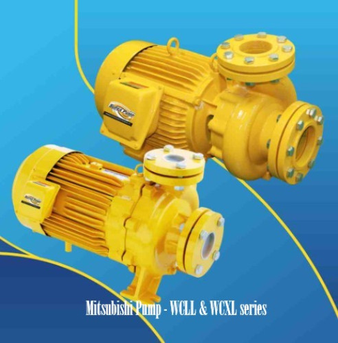 Mitsubishi Pump รุ่น WCXL-15005FT 20HP 3เฟส ปั๊มน้ำหอยโข่งน้ำมาก (หน้าแปลน) ขนาดท่อ 4