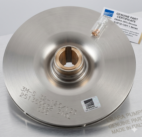 อะไหล่ใบพัดปั๊มน้ำ EBARA แท้ 100% สำหรับรุ่น 3LSF 32-125/11 Material : Stainless Steel AISI316