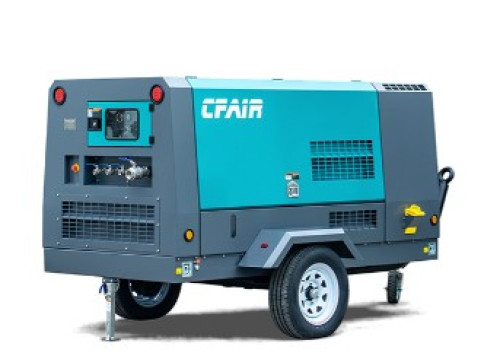 Small Portable Air Compressor CFAIR รุ่น 390CFM-10 10.9m3/min 10.5Bar(152PSI) ปั๊มลมลากจูง