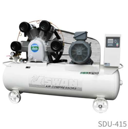 ปั๊มลม สวอน SWAN OIL-LESS รุ่น SDU-415 15HP ถัง 300 ลิตร ปั๊มลมไม่ใช้น้ำมัน