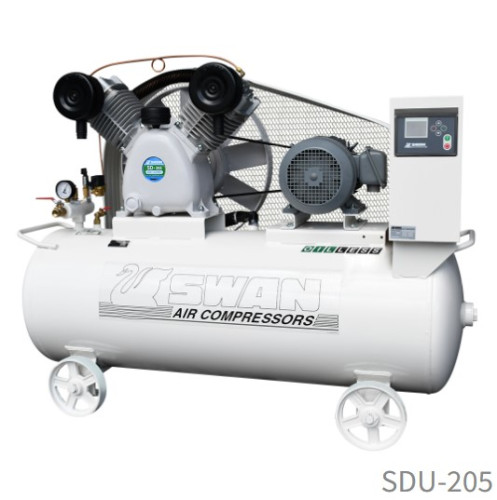 ปั๊มลม สวอน SWAN OIL-LESS รุ่น SDU-205 3HP ถัง 155 ลิตร ปั๊มลมไม่ใช้น้ำมัน