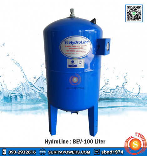 Hydroline รุ่น BEV-100 ถังควบคุมแรงดันน้ำ ถังไฮโดรไลน์