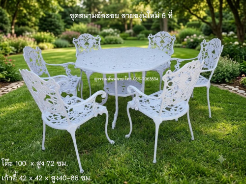 ชุดสนามอัลลอย ลายองุ่นใหม่ 6 ที่