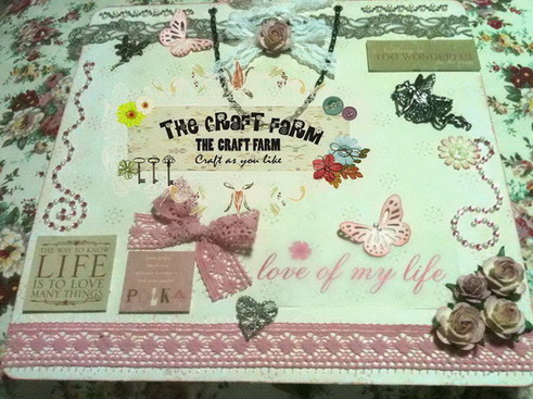 The Craft Farm Sweet love scrapbook Page 2