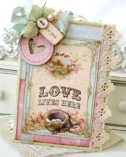 Love mail double-side นำไปประยุกต์ตัดตกแต่งเป็นtag ตัวตกแต่ง แบรนด์นำเข้าจากอเมริกา 1