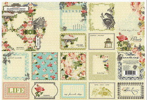 COUNTRY ESTATE Journaling Cards 18 sheetsในกล่องเก็บแบรนด์นำเข้าจากอเมริกา 1