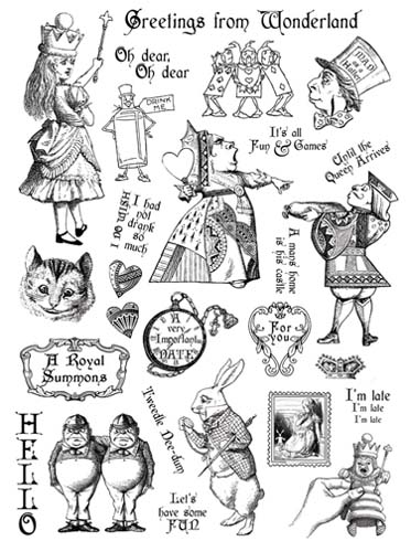 Greeting Wonderland Clear Art stamp set เซ็ตแสตมป์ใสยืดหยุ่นเปลี่ยนและเล็งตำแหน่งปั๊มได้ขนาด Large