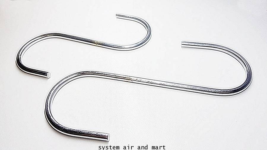 ตะขอแขวนอาหารรูปตัวเอส (ตะขอตัวเอส) สแตนเลส 6 นิ้ว (Stainless Steel  S-Shaped Food Hook 6 inches)