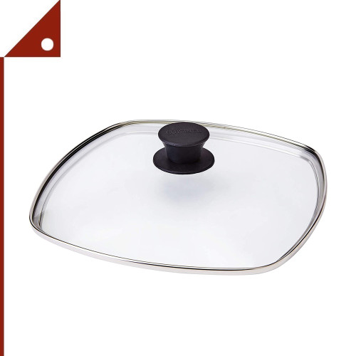 Cuisinel : CNLAMZ005* ฝาปิดกระทะ Square Glass Lid for Grill Pans 10.5-Inch.