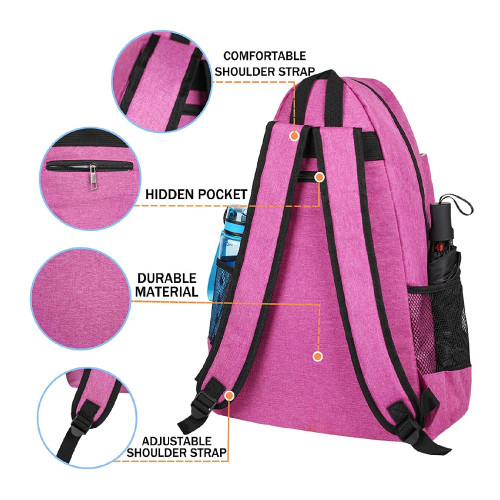 ACOSEN : ACSTBL-RSR* กระเป๋าเป้เทนนิส Tennis Bag Tennis Backpack, Rose Red 2