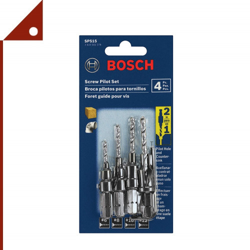 BOSCH BCHSP515* ดอกสว่าน Hex Shank Countersink Drill Bit Set, 4pcs.