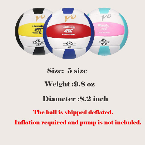 Viemahy : VMHAMZ001* ลูกวอลเลย์บอล  Super Soft Volleyball - Red, Blue, White 2