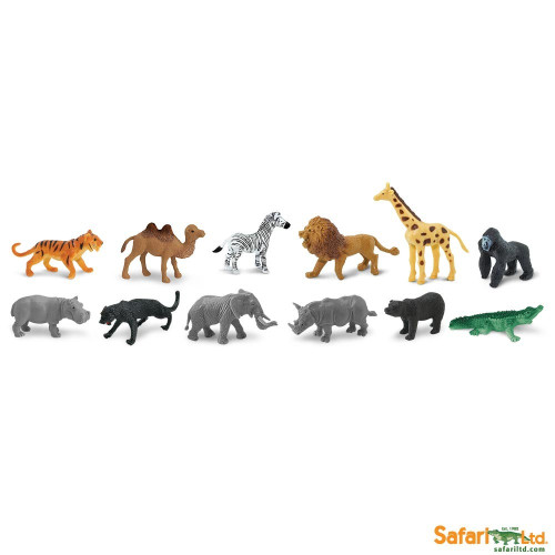 Safari Ltd. : SFR695004 โมเดลสัตว์แบบแพ็คหลอด Toob - Wild
