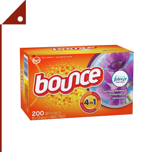 Bounce : BOU0003-200* แผ่นหอมปรับผ้านุ่ม แผ่นอบผ้า  Febreze Scent Spring & Renewal Fabric Softener D 0