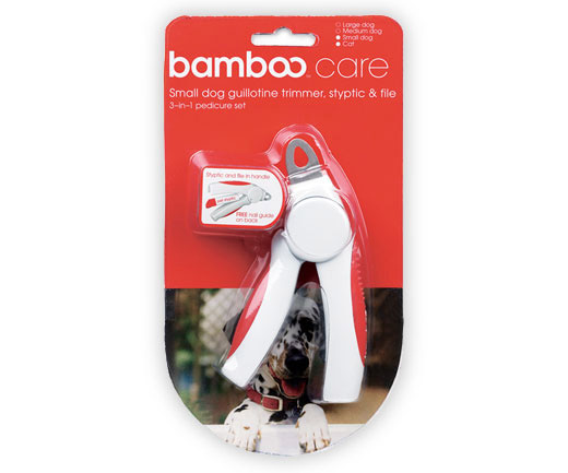 Bamboo 90041 Small Dog/Cat quillotine Nail Trimmer,File  Styptic Dispenser