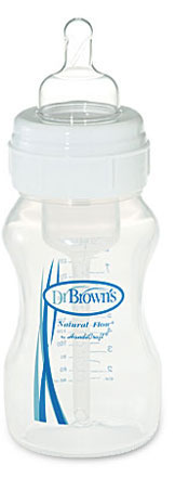 Dr.Brown\'s : DRB455 ขวดนม Bottle8oz Natural Flow Wide Neck Baby Bottle, PP