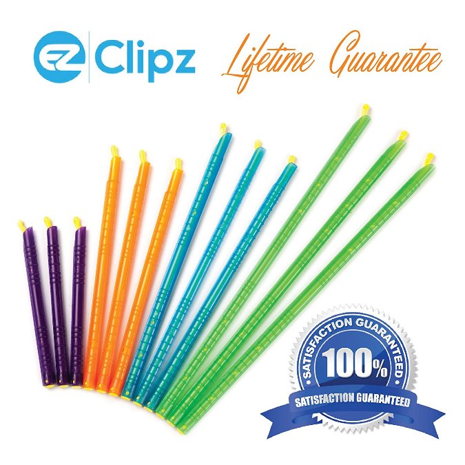 EZ CLIPZ : EZC001* คลิปปิดปากถุง Clips Plastic Bag Sealer Stick