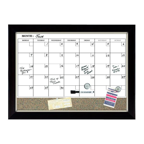 Quartet QUT22476* ปฏิทินแม่เหล็ก Combination Calendar Board