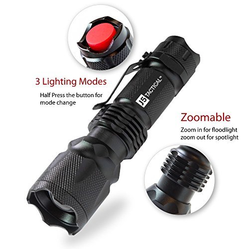J5 Tactical : J5TV1-PRO* ไฟฉาย 300 Lumen Ultra Bright Flashlight 3