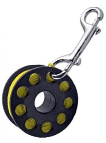 Trident Diving Equipment : TDEDR-05YL-2* ที่เก็บเชือกดำน้ำ Finger Reel with Brass Clip Wreck Scuba D