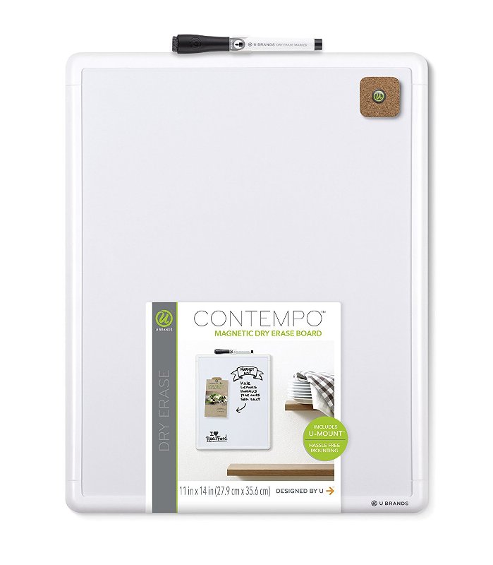 U Brands UBD252U0004* กระดานไวท์บอร์ดพร้อมปากกา Contempo