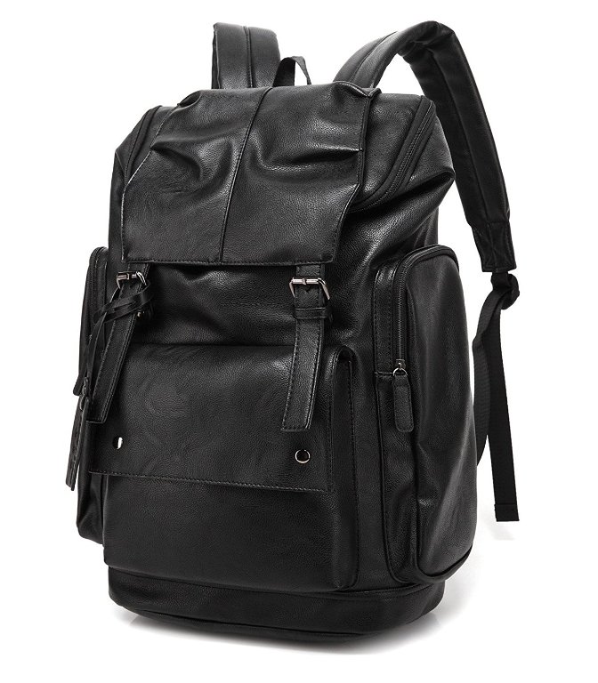 BAOSHA : BOS5518118* เป้สะพายหลัง BP-16 PU Leather OVERSIZED Casual Backpack