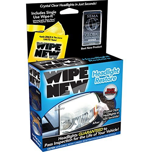 Wipe New : HDL6PCMTRRT* น้ำยาเช็ดไฟหน้ารถยนต์ Headlight Restore Kit