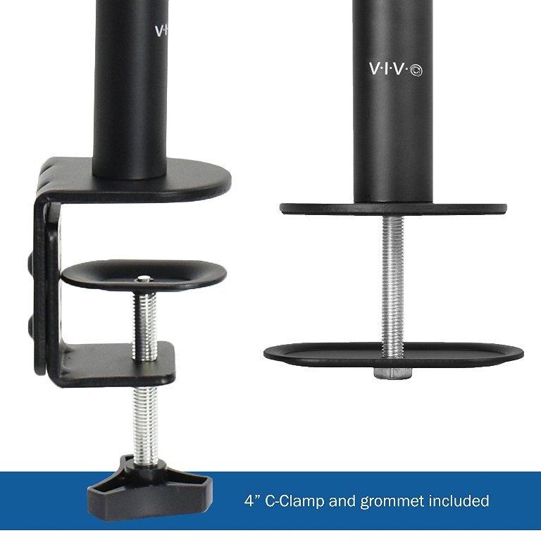 VIVO : VIVV002* อุปกรณ์ยึดจอภาพ Dual LCD LED Monitor Desk Mount Stand 2