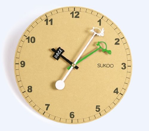 Sukoo : SKO74421* นาฬิกาแขวนผนัง Rustic Wooden 10\quot; Non Ticking Wall Clock