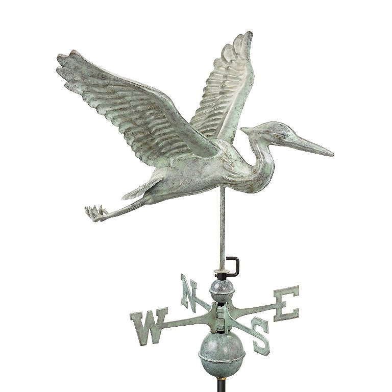 Good Directions : GDR9606V1* นกบอกทิศทางลม Blue Heron Weathervane