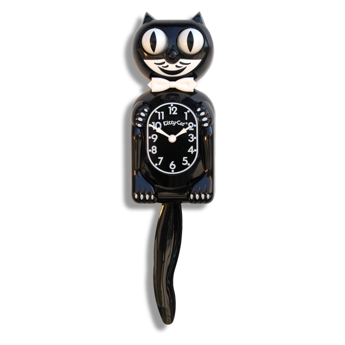 Kit Cat Klock : KCKKC1* นาฬิกาแขวนผนัง Black Kitty-Cat Klock