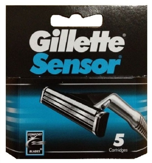 Gillette : GILS-5* มีดโกนหนวด Sensor Blades for Men 5 Count