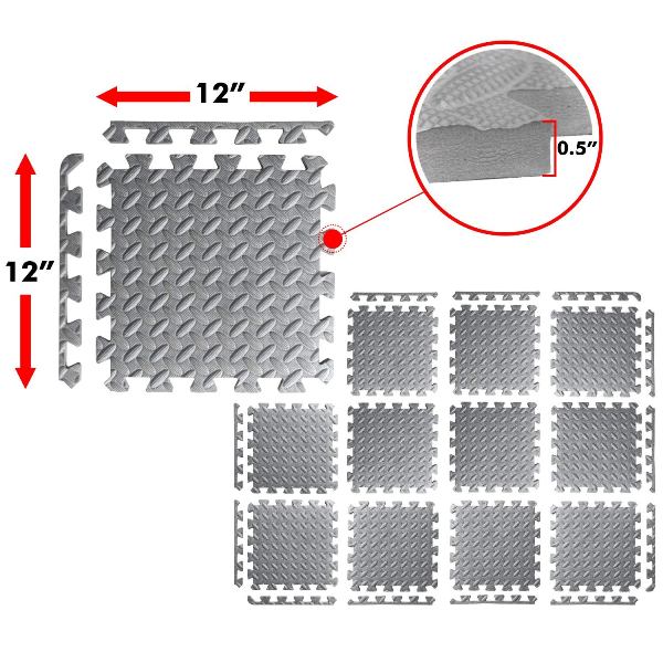 A2ZCARE : A2ZAMZ001* แผ่นยางปูพื้น Puzzle Exercise Mat 3